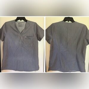 FIGS Graphite Catarina One Pocket Scrub Top